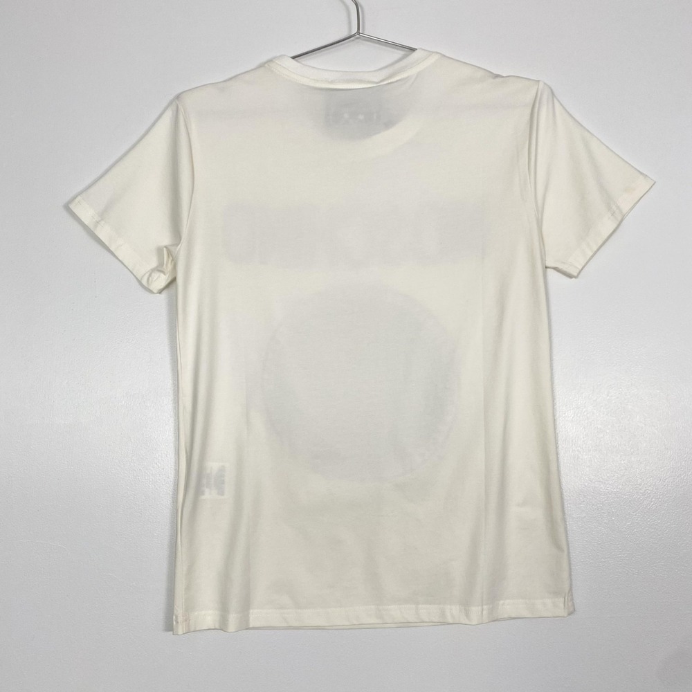 NWT Moschino TShirt Womens Small Cream Rhinestone Teddy Bear Short Sleeve Top - Picture 7 of 14